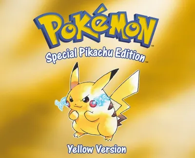 yellow Pokemon Game Cover