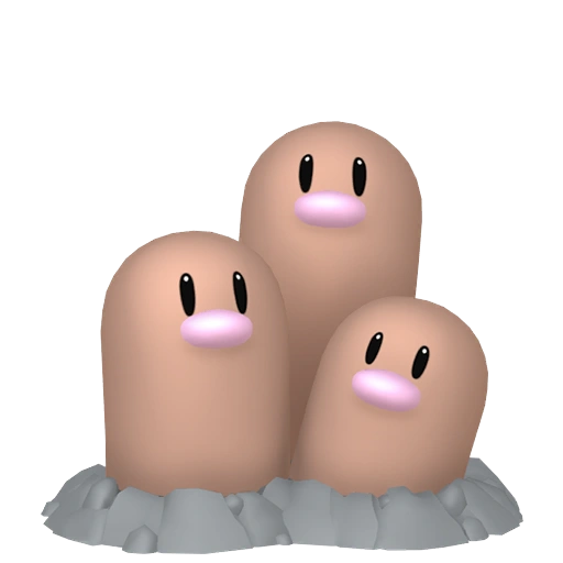 Dugtrio - Ground type Pokemon