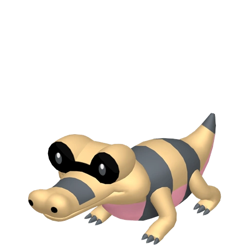 Sandile - Ground/Dark type Pokemon